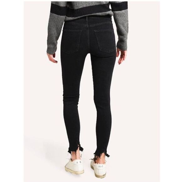 AGOLDE Sophie Mid Rise Skinny Ankle Jeans Black Size 26 - Picture 5 of 14